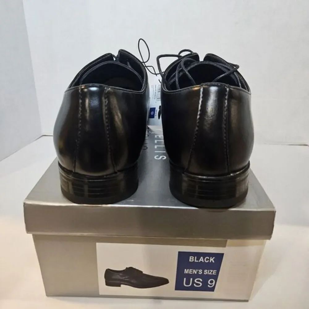 Perry Ellis Men’s Leather Oxford Lace-Up Dress or‎ Casual Shoe Black / Size 9